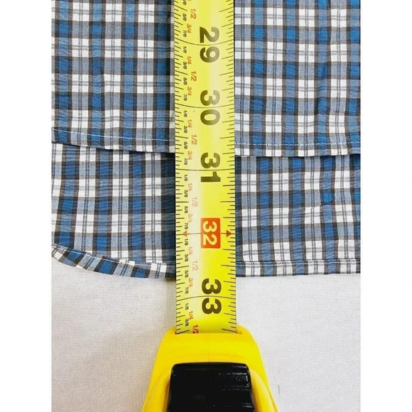 Billy Reid Standard Cut Size 2XL Men's Green White Burgundy Trim Spread Collar - Picture 9 of 11